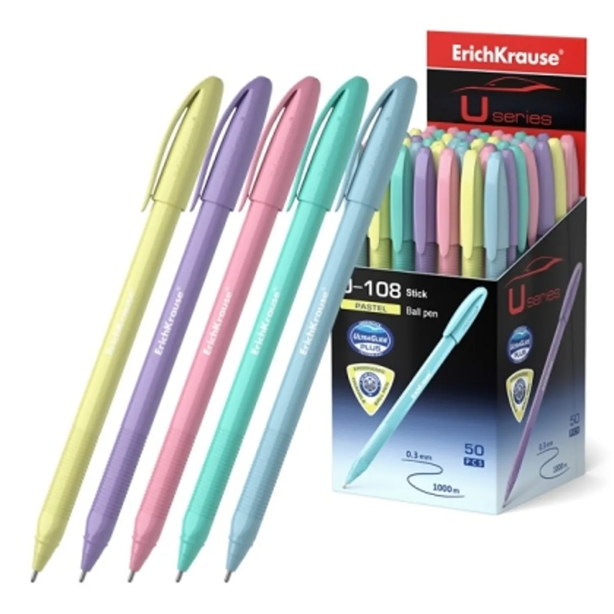 Химикалка ErichKrause® U-108 Stick Pastel 1.0 mm — снимка 1