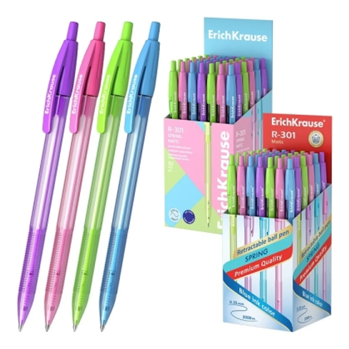 Автоматична химикалка ErichKrause® R-301 Spring Matic, 0.7 mm — снимка 1