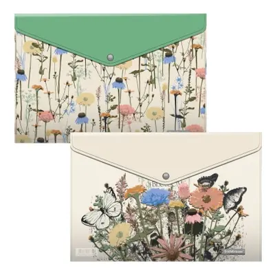 Корица на „Папка с копче ErichKrause® Wild Flowers, комплект А4"