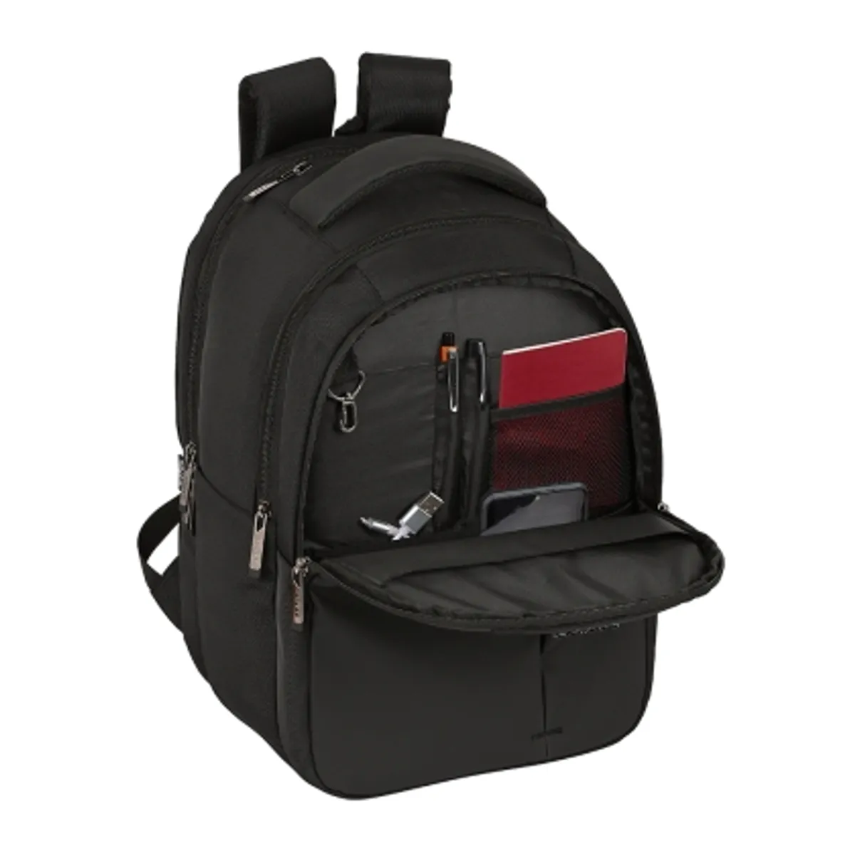Раница SAFTA® BUSINESS "BLACK" за лаптоп 15.6’& 14,1’+ TAB 9.7’+USB — снимка 2