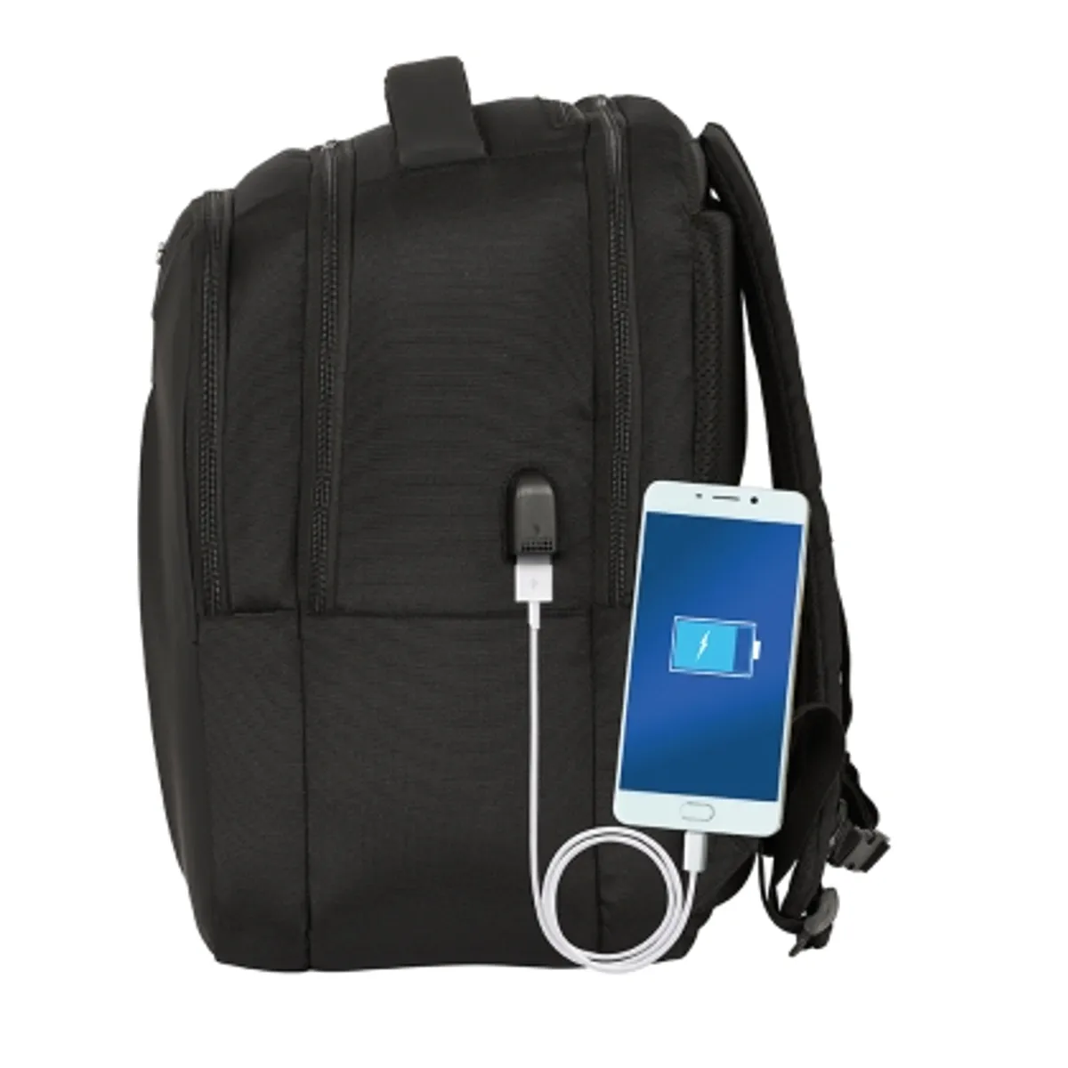 Раница SAFTA® BUSINESS "BLACK" за лаптоп 15.6’& 14,1’+ TAB 9.7’+USB — снимка 6