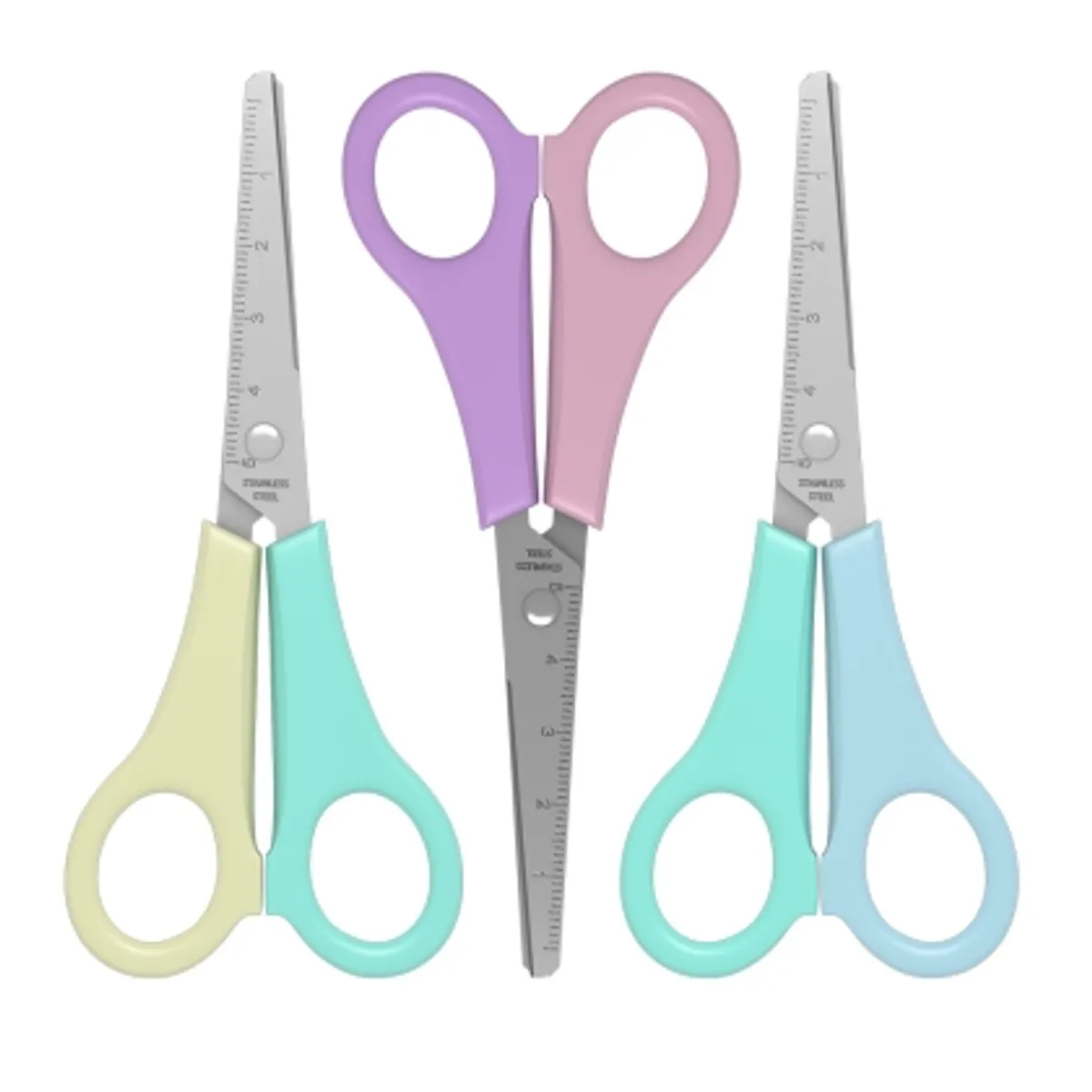 Ножица ErichKrause Joy® Pastel, 13.5 cm, асорти (в кутия 24 бр.) — снимка 2