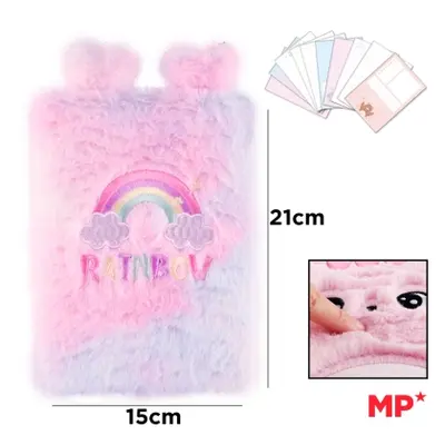 Корица на „Тефтер MP с плюшена корица Rainbow, А5"