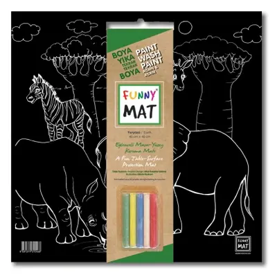 Корица на „Подложка за оцветяване Funny Mat "Африкански животни"“