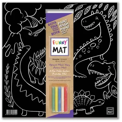 Корица на „Подложка за оцветяване Funny Mat "ДИНОЗАВРИ"“