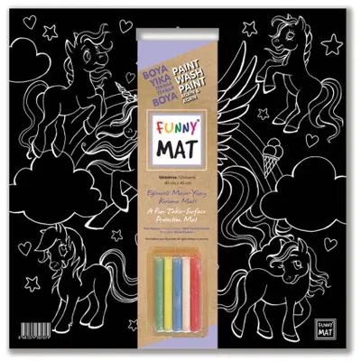 Корица на „Подложка за оцветяване Funny Mat "ЕДНОРОЗИ"“