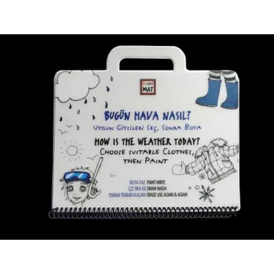 Корица на „Комплект за оцветяване Funny Mat Travel Set - HOW IS THE WEATHER TODAY?“