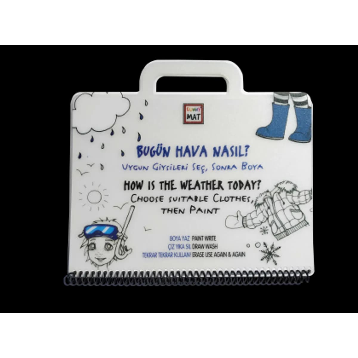 Комплект за оцветяване Funny Mat Travel Set - HOW IS THE WEATHER TODAY?, снимка 1