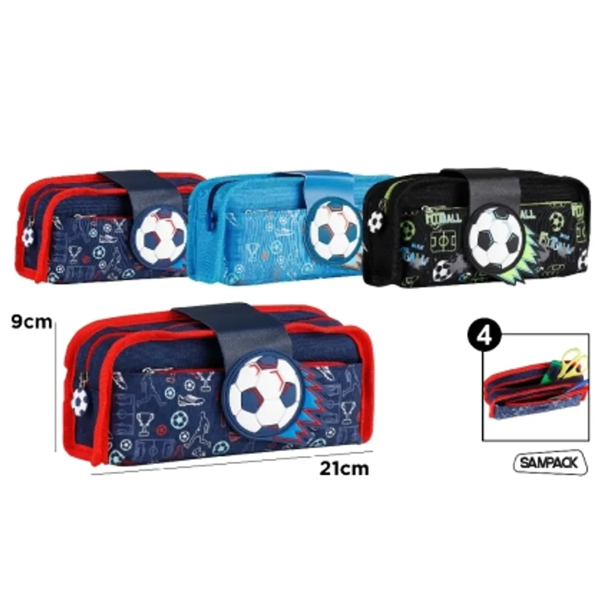 Несесер MP SAMPACK "Football" с две отделения — снимка 2