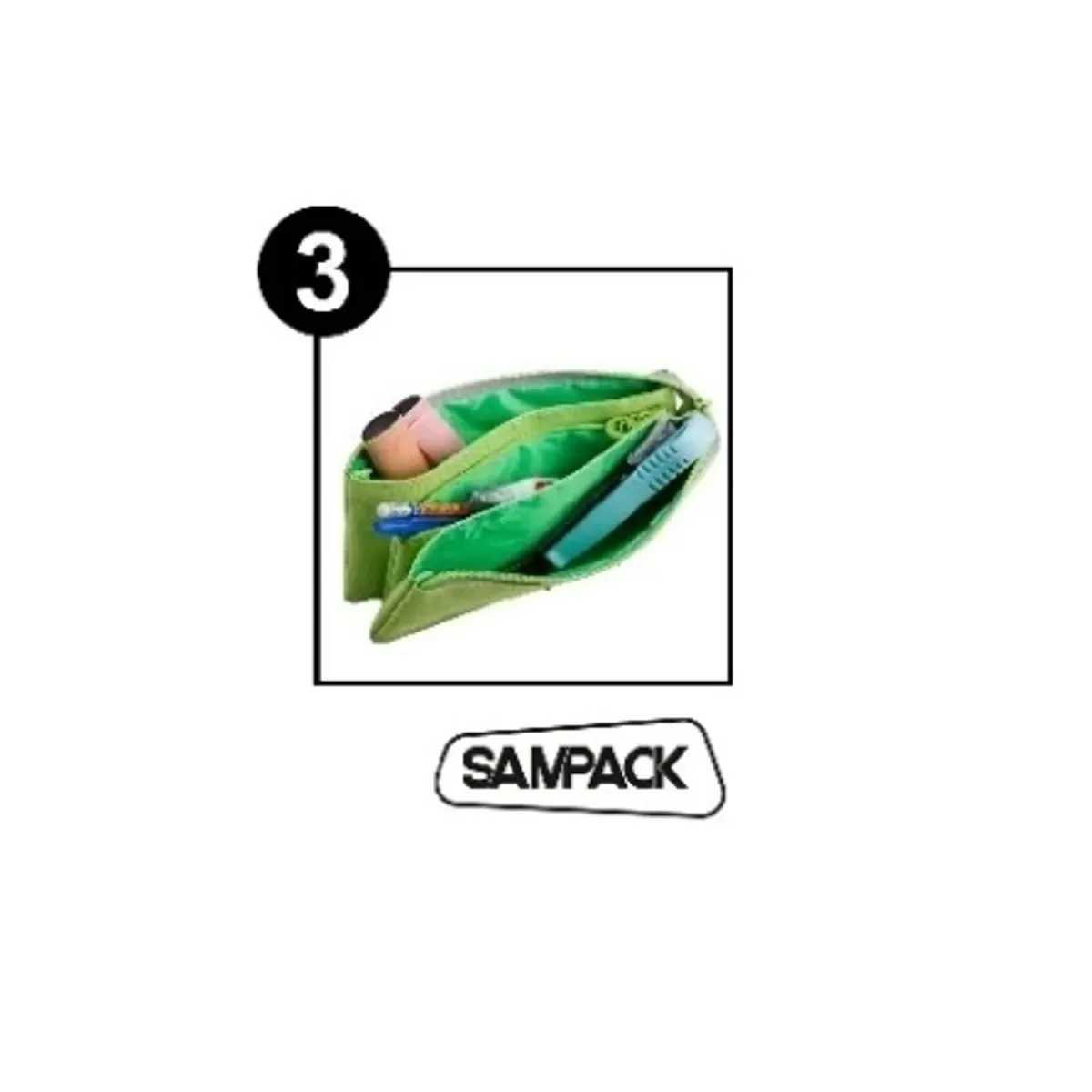 Несесер MP SAMPACK с 3 ципа — снимка 2