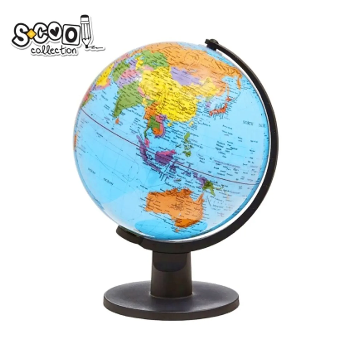 Глобус светещ S-COOL 32 см, PVC — снимка 1