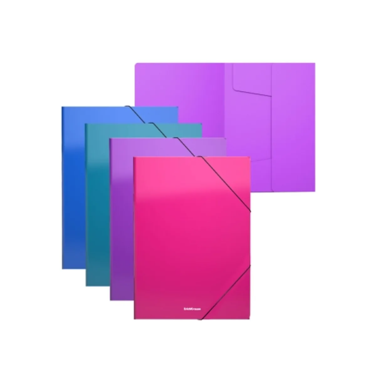 Папка с ластик ErichKrause® Matt Vivid, A4