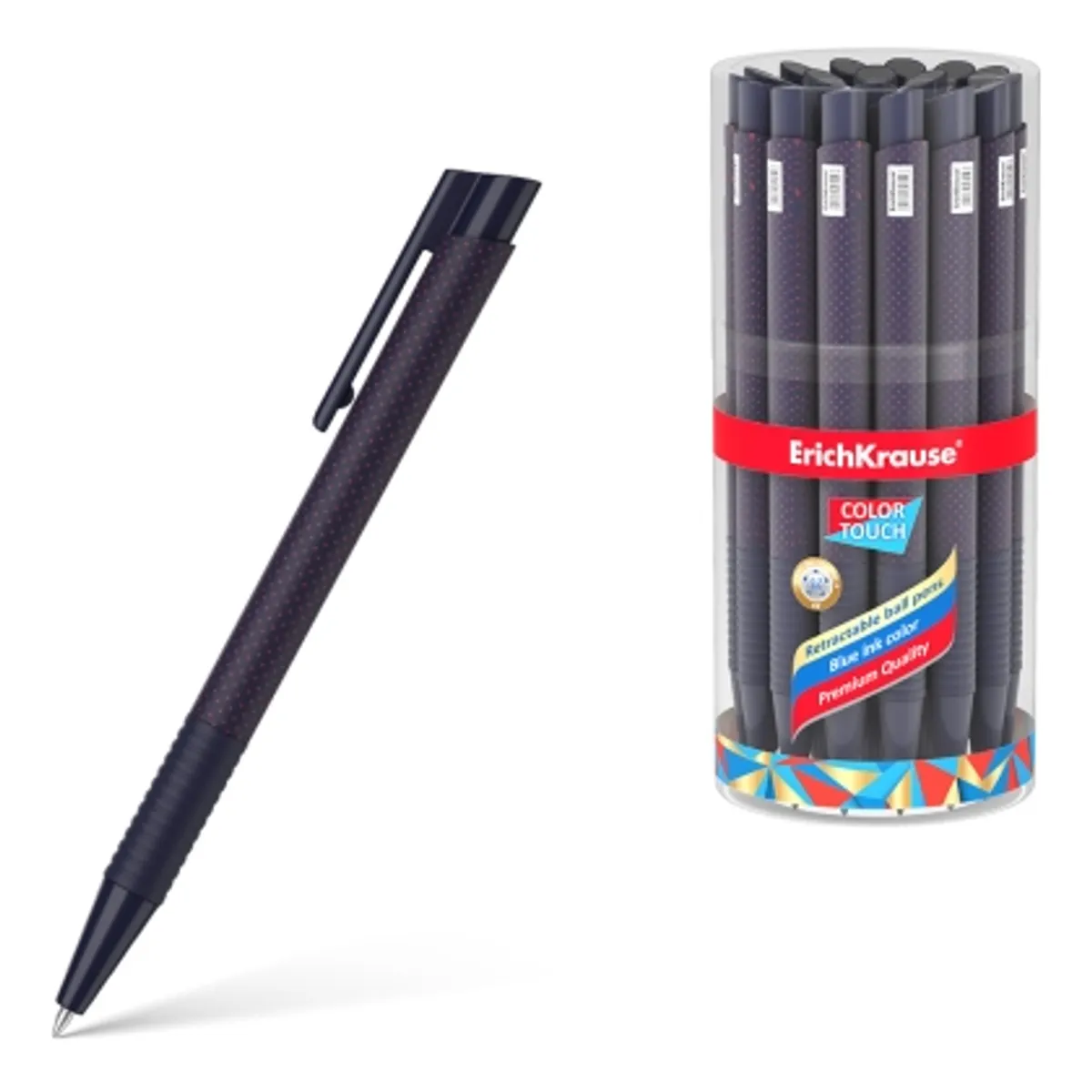 Aвтoматична химикалка ErichKrause® ColorTouch French Dots 0.7 mm