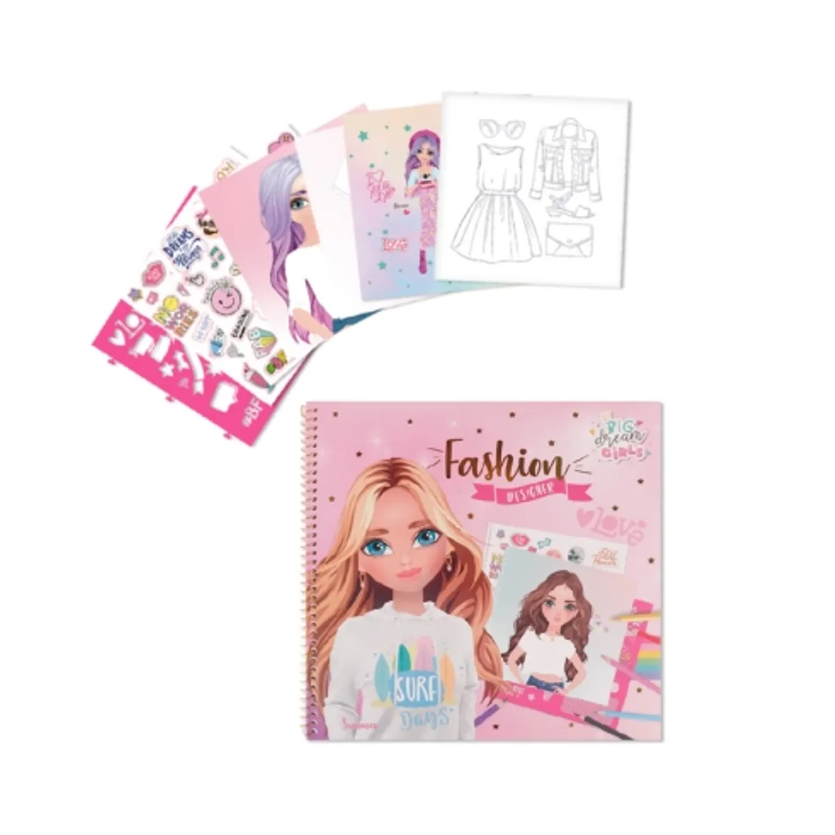 Книжка за оцветяване със стикери MP "Big Dreams Girls"