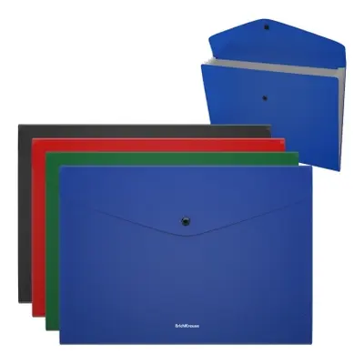 Корица на „Папка с копче ErichKrause® Matt Classic, 4 разделения, A4“