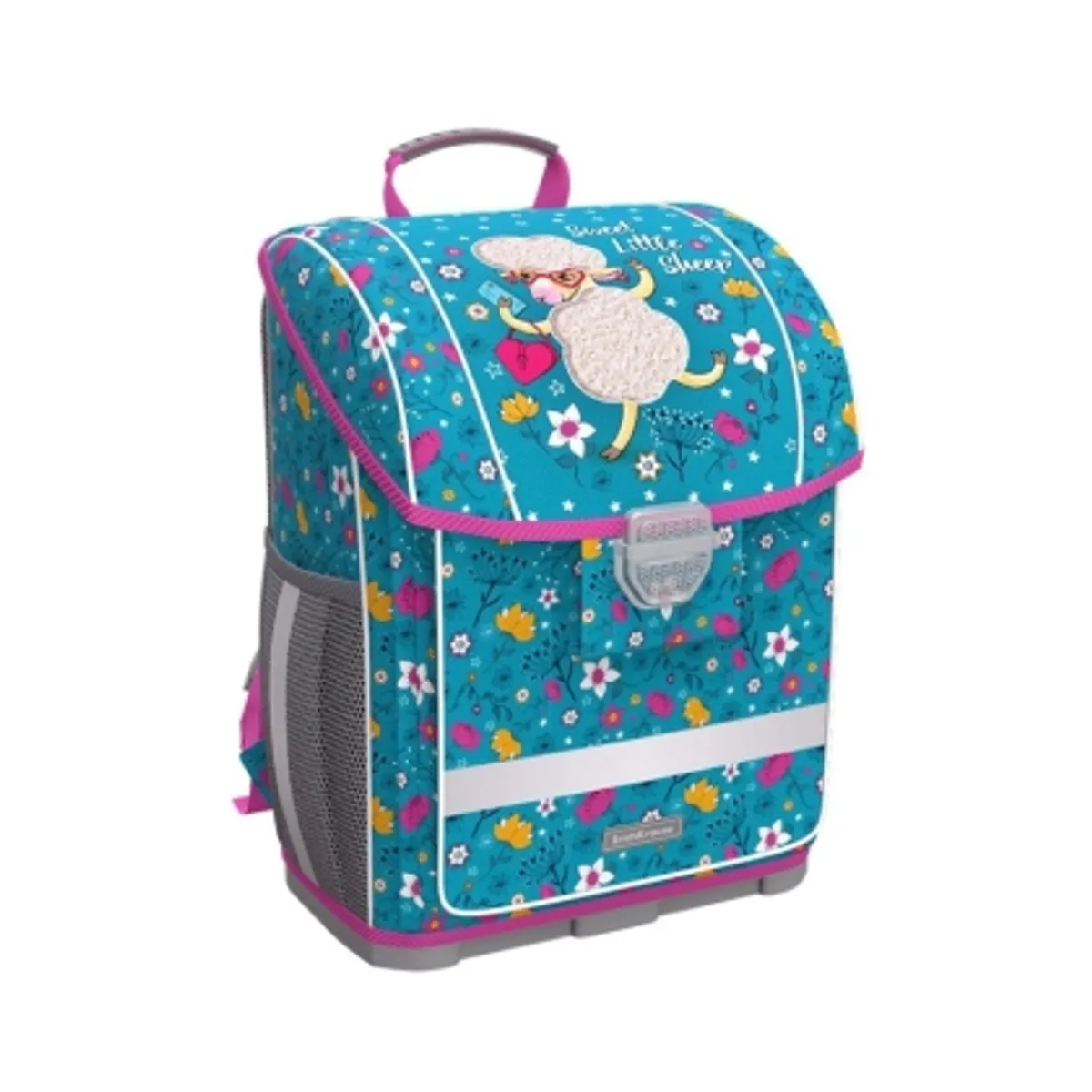 Раница ErichKrause ErgoLine® Flower Sheep, с твърдо дъно, 16L