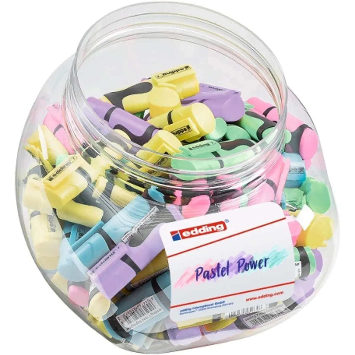 Маркер edding® 7 Mini Textmarker,100 броя в дисплей, пастел — снимка 1