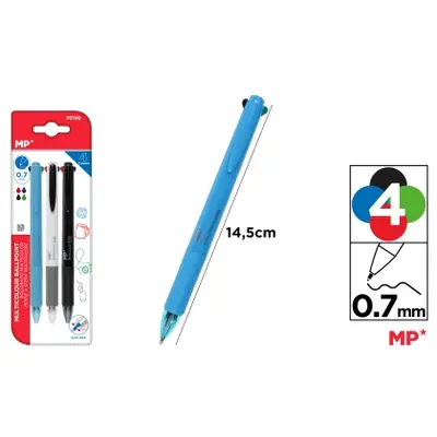 Корица на „Автоматична 4-цветна химикалка MP , 0.7 mm“