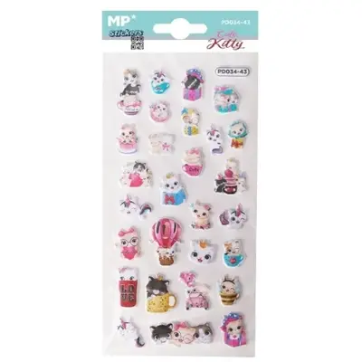 Корица на „3D стикери MP за декорация CUTE KITTY“