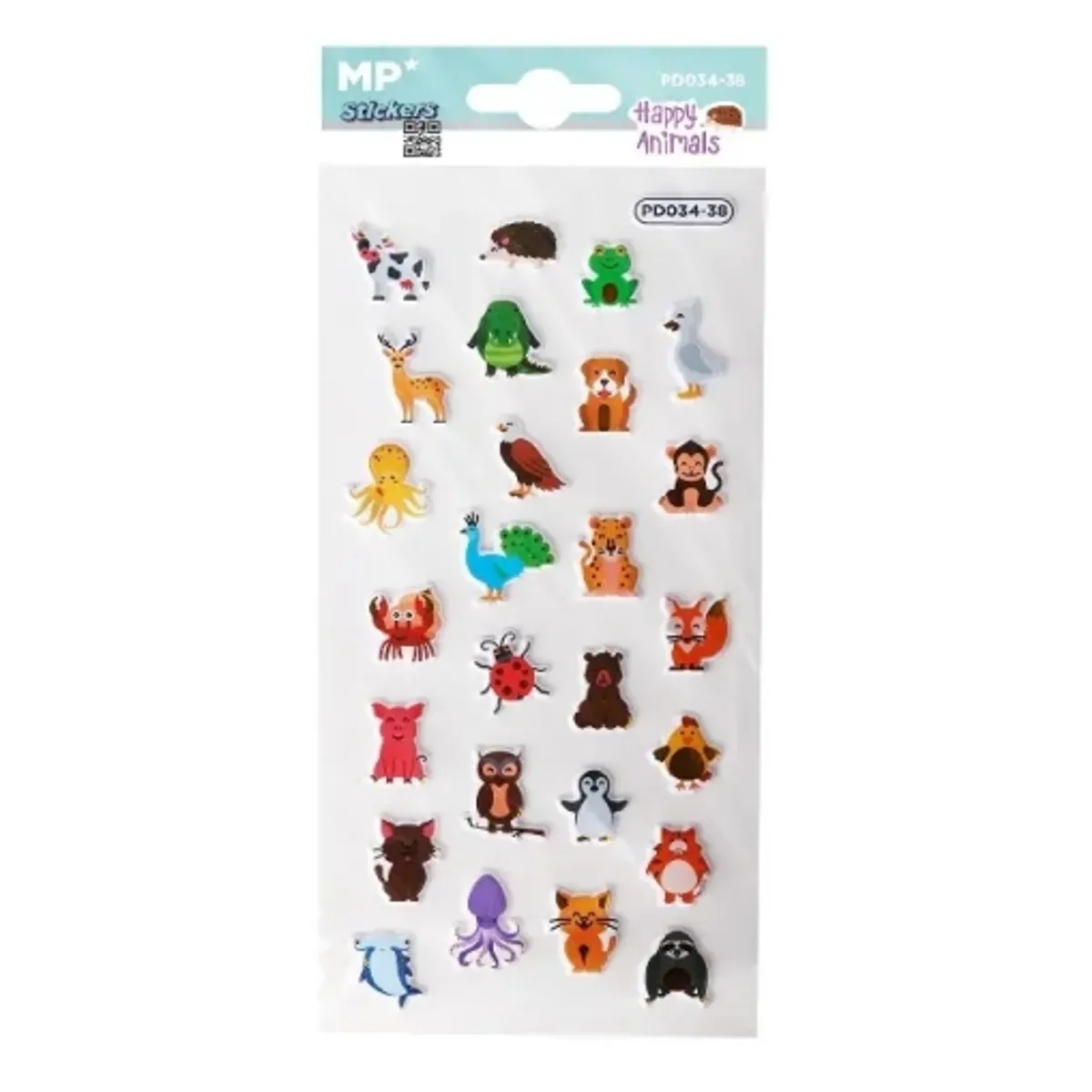 3D стикери MP за декорация HAPPY ANIMALS