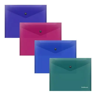 Корица на „Папка с копче ErichKrause® Glossy Vivid, полупрозрачна, микс, A5+“