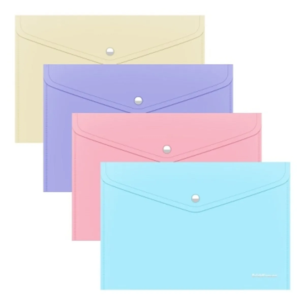 Папка с копче ErichKrause® Glossy Pastel, непрозрачна, B5, микс, снимка 1