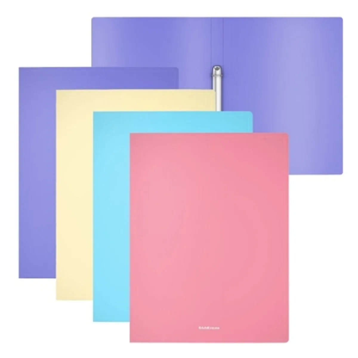 Класьор ErichKrause® Matt Pastel, с 2 ринга, 24 мм, А4, микс — снимка 1