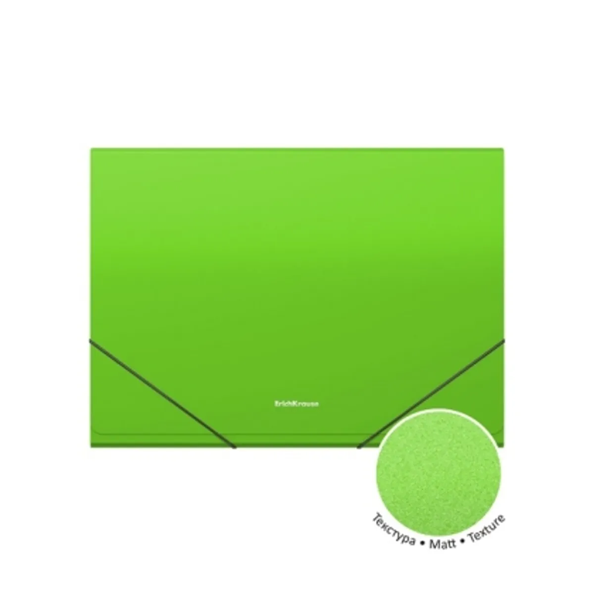 Папка с ластик ErichKrause® Matt Neon, с 12 джоба, A4, микс — снимка 2