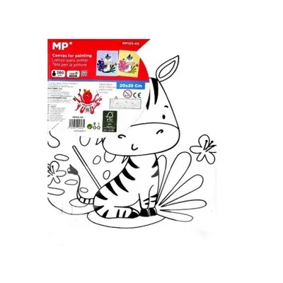 Корица на „Платно за рисуване MP Artix с рамка ЗЕБРА, 280 g/m², 20х25 см.“