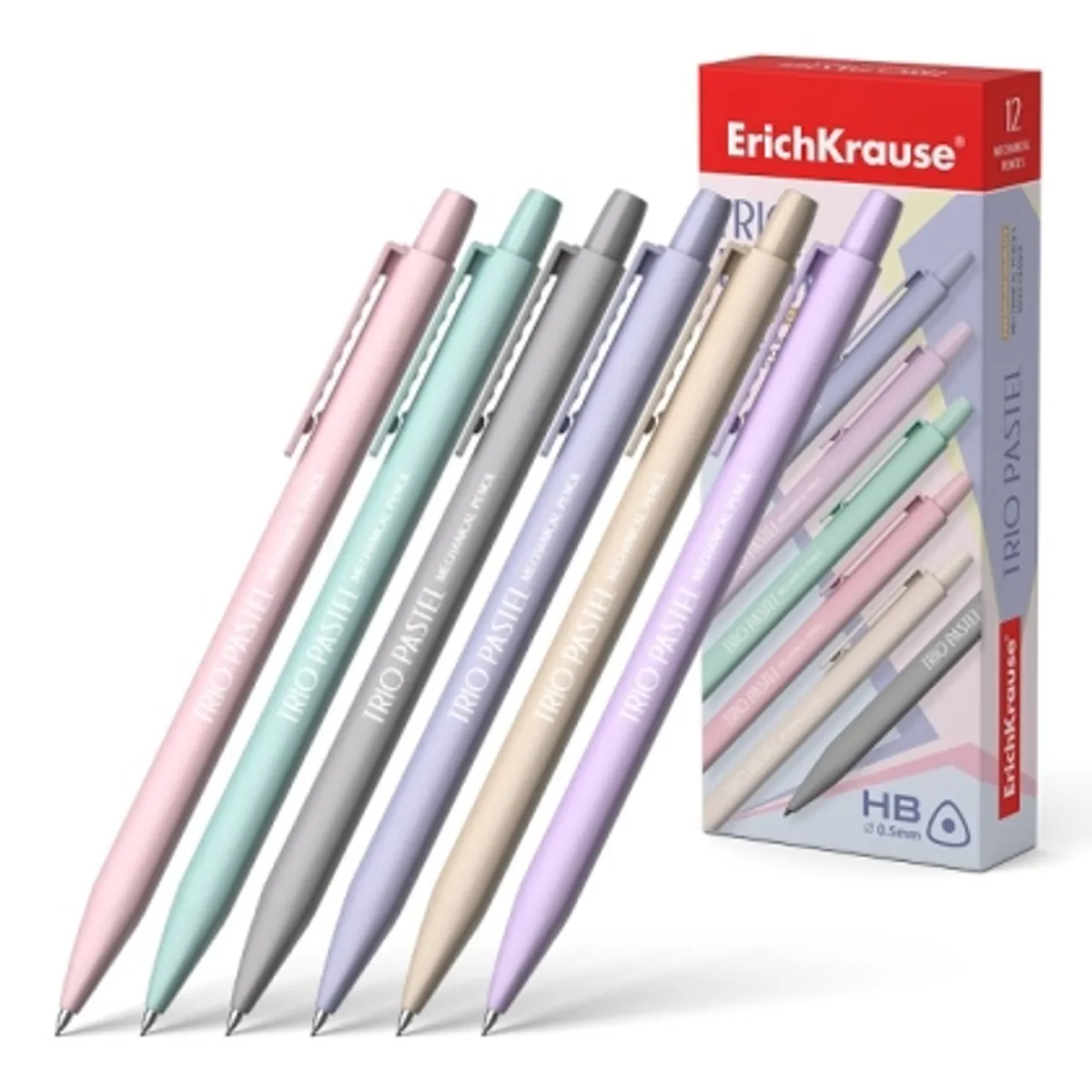 Автоматичен молив ErichKrause® Trio Pastel 0.5 mm, HB