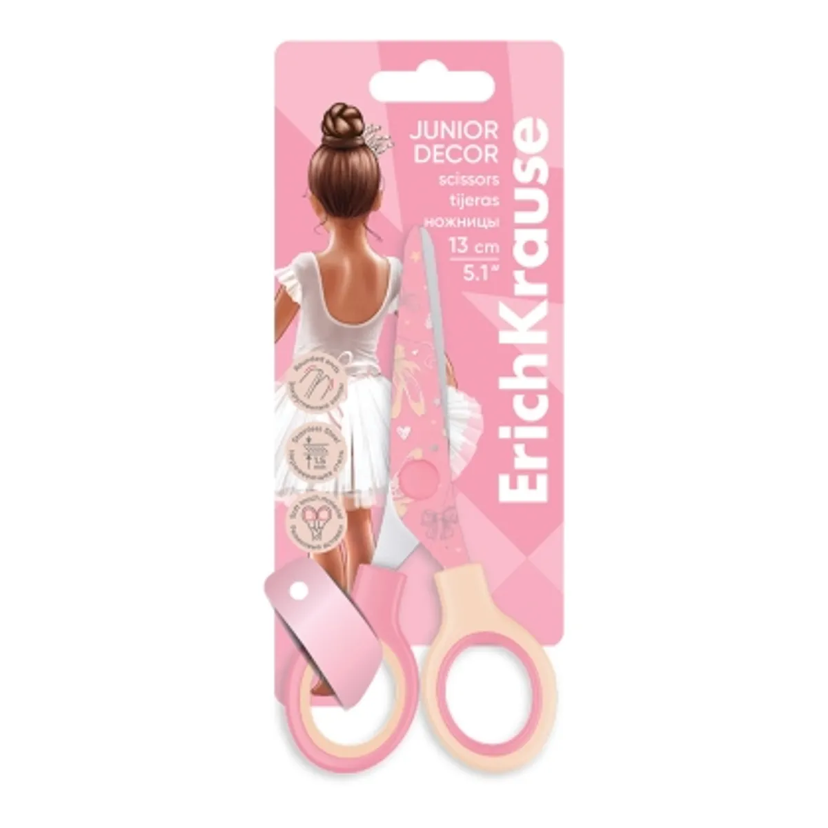 Ножица ErichKrause® Junior Decor Pointes, 13 cm