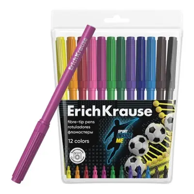 Корица на „Флумастери ErichKrause® Sport DNA, 12 цвята“