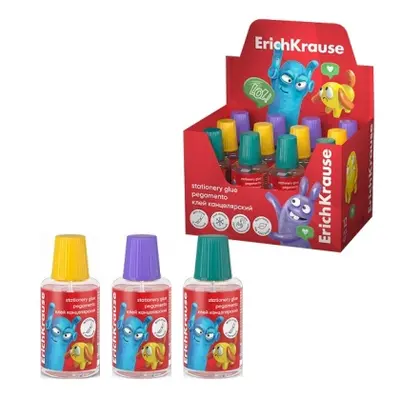 Корица на „Течно лепило ErichKrause® Jolly Friends с четка, 20 ml, микс (в дисплей 12 бр.)"