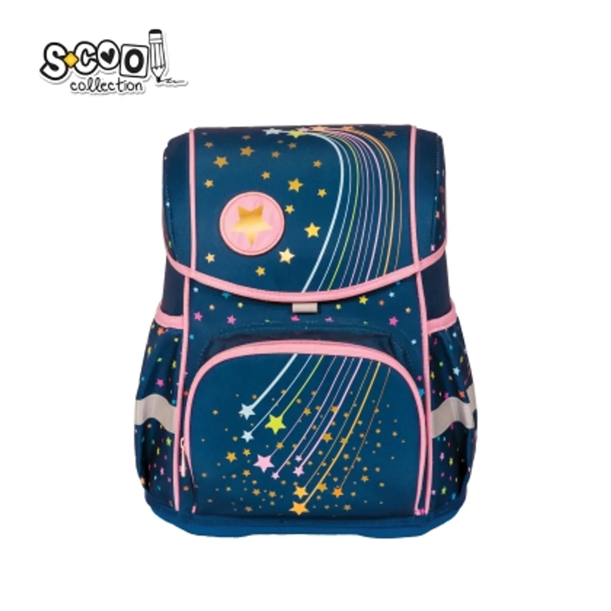 Aнатомична раница SCOOL® PREMIUM FALLIN STARS, 27L — снимка 1