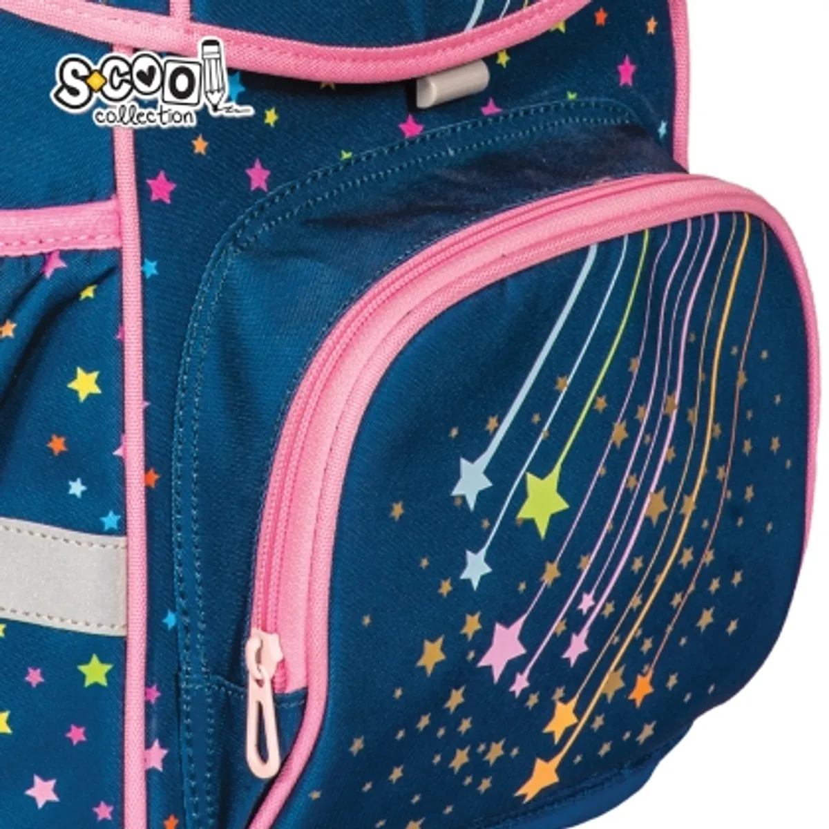 Aнатомична раница SCOOL® PREMIUM FALLIN STARS, 27L — снимка 4