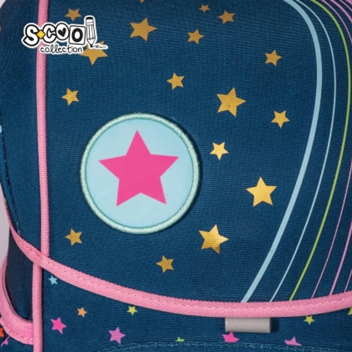 Aнатомична раница SCOOL® PREMIUM FALLIN STARS, 27L — снимка 6
