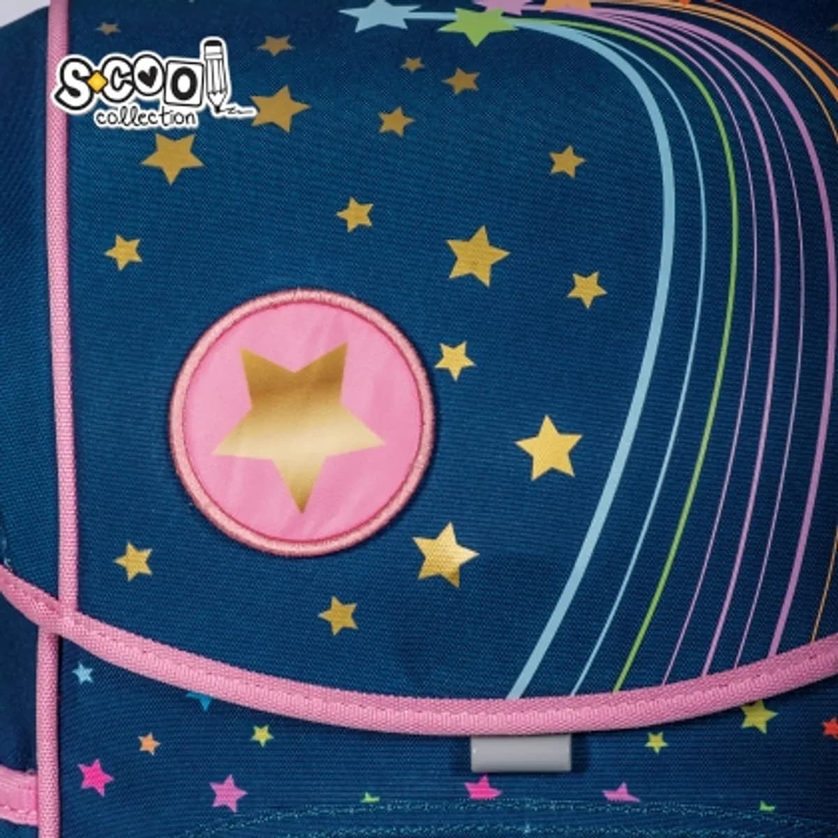 Aнатомична раница SCOOL® PREMIUM FALLIN STARS, 27L — снимка 7