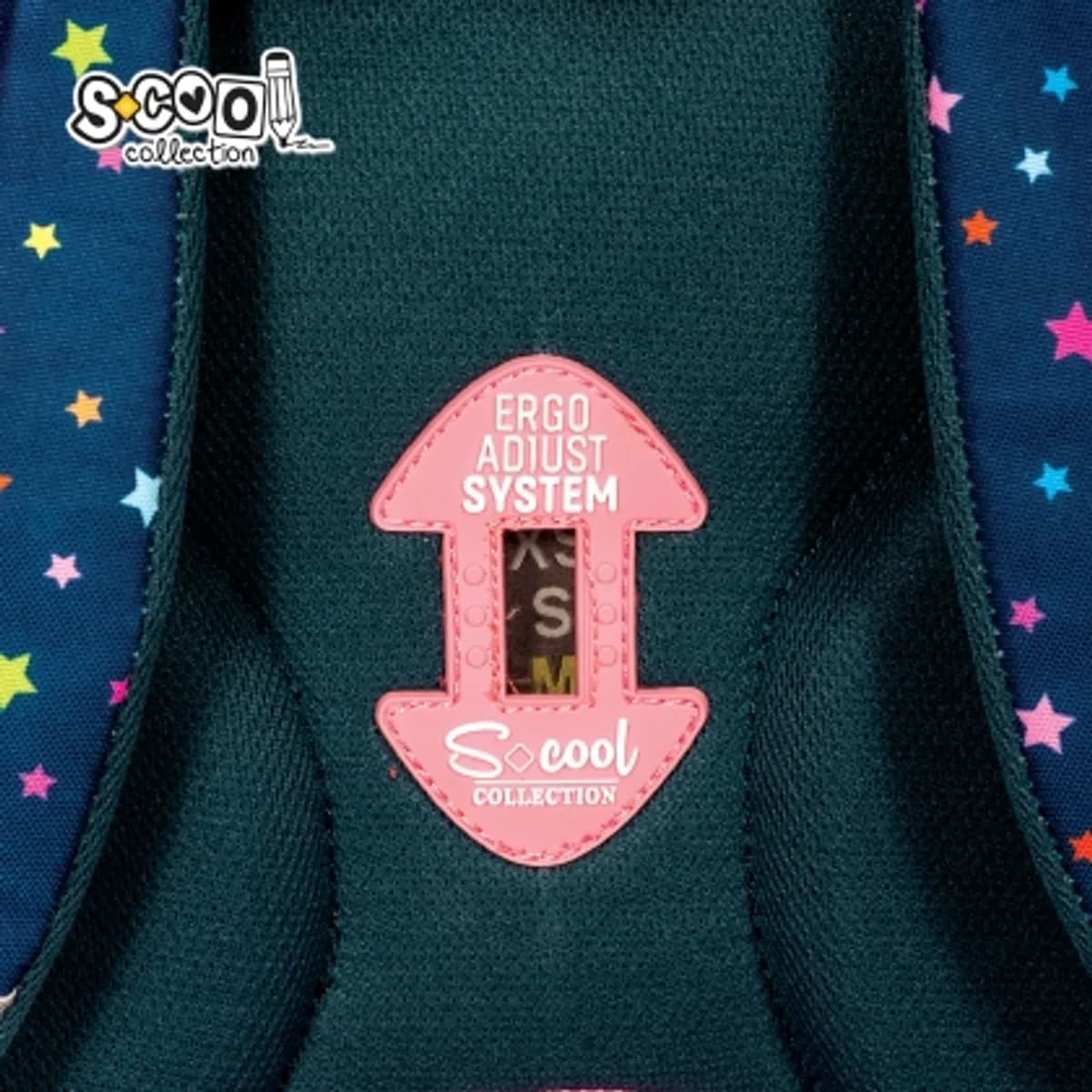 Aнатомична раница SCOOL® PREMIUM FALLIN STARS, 27L — снимка 8