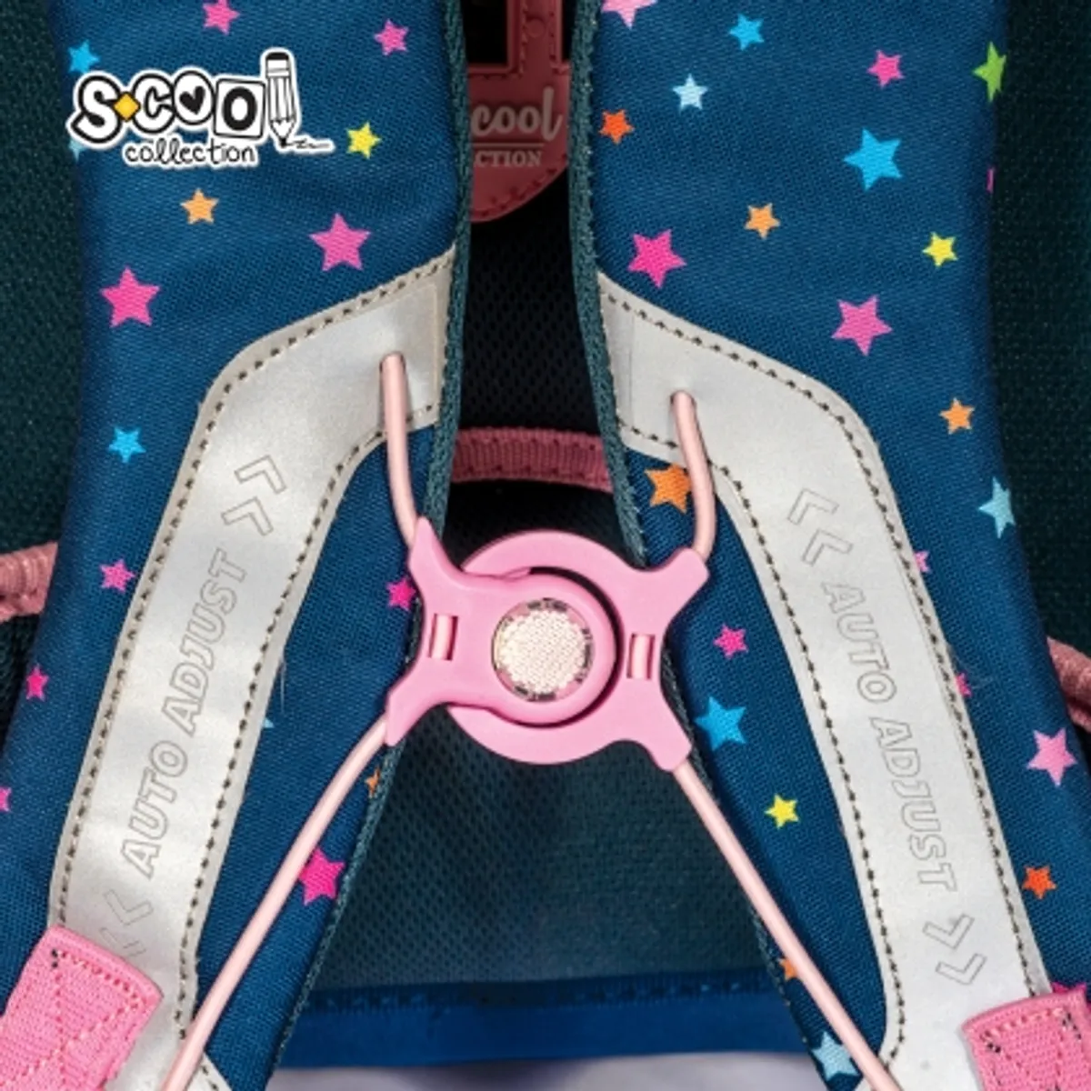 Aнатомична раница SCOOL® PREMIUM FALLIN STARS, 27L — снимка 9