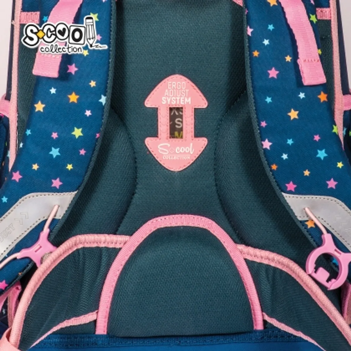 Aнатомична раница SCOOL® PREMIUM FALLIN STARS, 27L — снимка 10