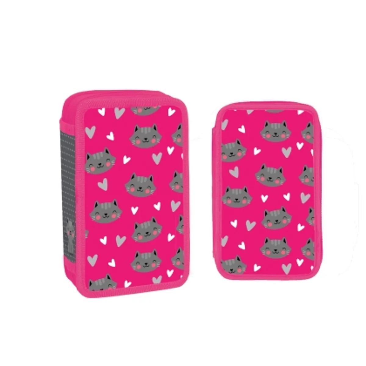 Несесер с 2 ципа SCOOL® KITTY, 29 части — снимка 1