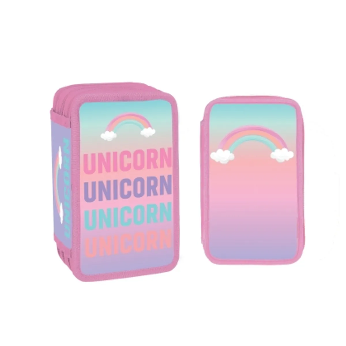 Несесер с 3 ципа S-COOL UNICORN, 39 части — снимка 1