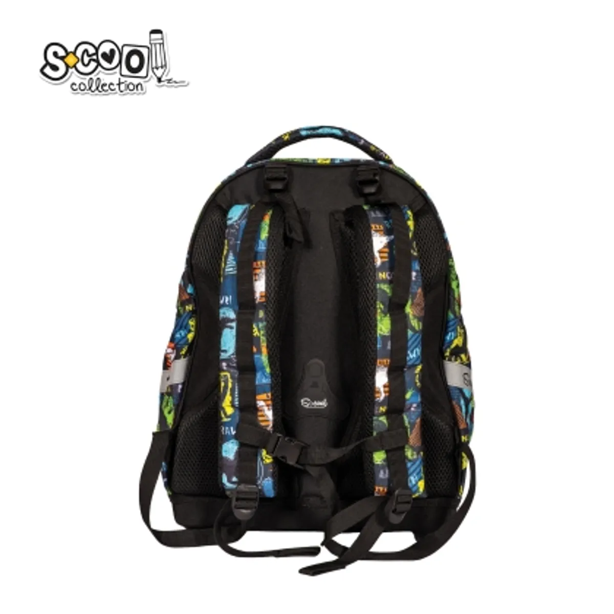 Aнатомична раница SCOOL® DINO с твърдо дъно — снимка 2