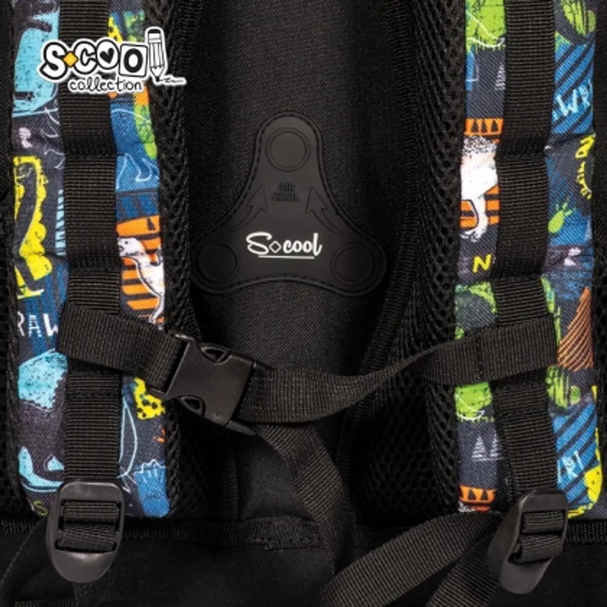 Aнатомична раница SCOOL® DINO с твърдо дъно — снимка 4