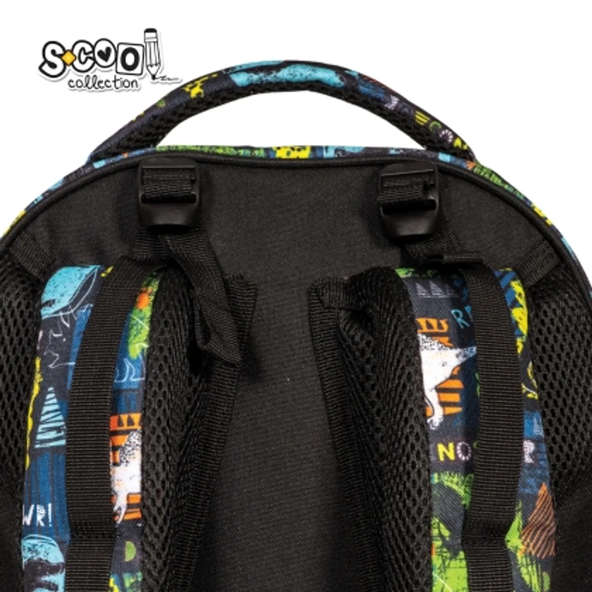 Aнатомична раница SCOOL® DINO с твърдо дъно — снимка 5