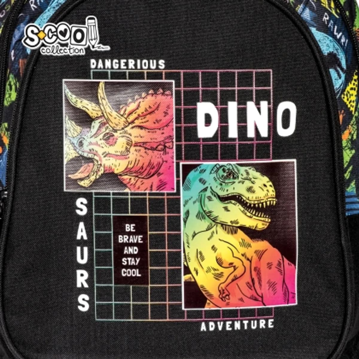 Aнатомична раница SCOOL® DINO с твърдо дъно — снимка 6