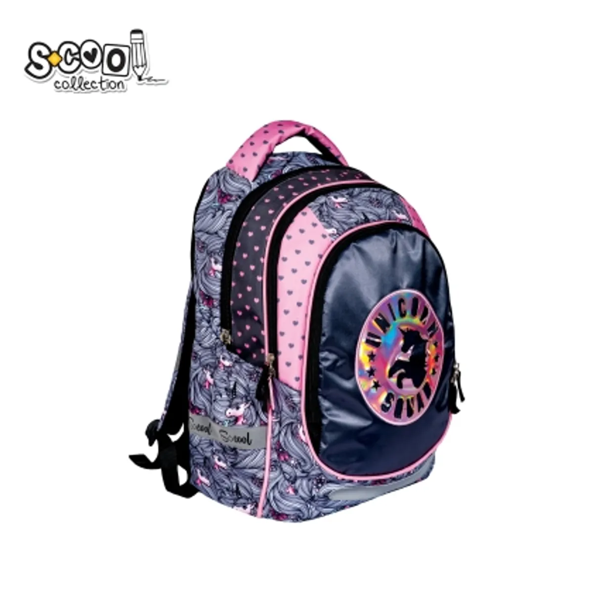 Анатомична раница SCOOL® LIGHT UNICORN, снимка 1