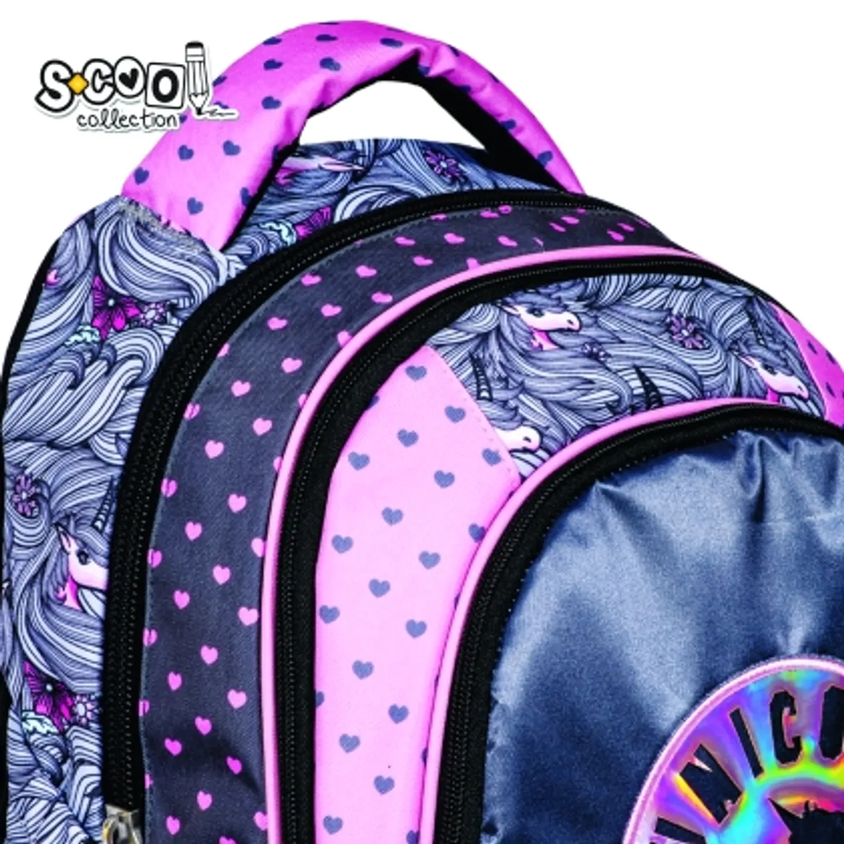 Анатомична раница SCOOL® LIGHT UNICORN, снимка 7