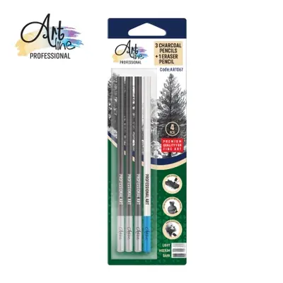 Корица на „Професионални моливи SCOOL® Artline - графитни моливи в 3 твърдости + 1 бр. гума-молив“