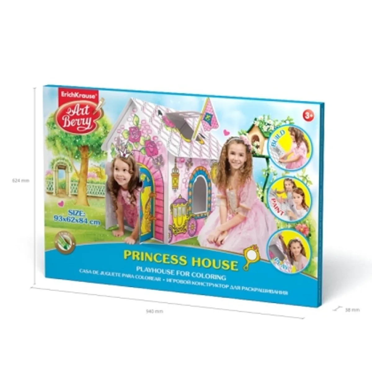 Къща за сглобяване и оцветяване 3D ArtBerry® Princess house — снимка 5